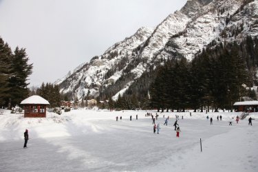 Patinoire à Gressoney-Saint-Jean. - Vallée d'Aoste Tourisme