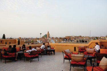 La terrasse du restaurant Dar Zellij. - Sébastien CAILLEUX
