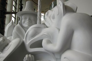 Sculpture de Bill Reid, L'esprit de Haida Gwaii, au Musée canadien de l'histoire. - Stéphan SZEREMETA