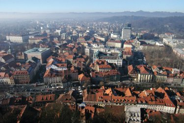Vue générale depuis le château de Ljubljana. - Stéphan SZEREMETA
