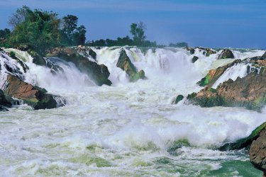 Chutes de Khone Phapheng sur le Mékong. - Eric Martin - Iconotec