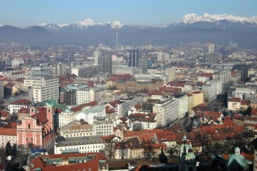 Vue générale depuis le château de Ljubljana. - Stéphan SZEREMETA