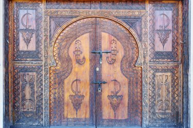 Porte traditionnelle marocaine, Agadir. - Elena Odareeva - Shutterstock.com