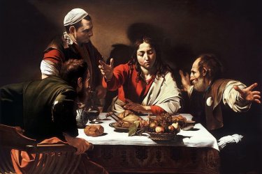 <i>Le Souper à Emmaüs, </i>Le Caravage.<br/><i></i> Le Caravage - Wikimedia Commons