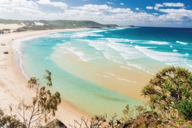 Plage de Fraser Island. - bjuerges