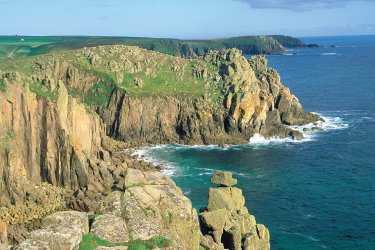 Land's end, le point le plus à l'ouest de l'Angleterre. - Alamer - Iconotec