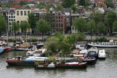 Vue depuis la bibliothèque d'Amsterdam. Stéphan SZEREMETA