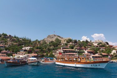 Château médiéval de l'île de Kekova. - David GUERSAN - Author's Image