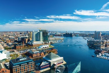 Vue sur le port de Baltimore. - Davel5957 - iStockphoto.com