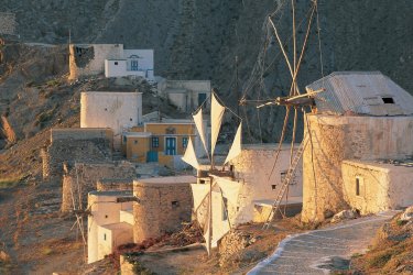Moulins à vent d'Olymbos. - Alamer - Iconotec