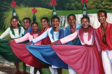 Les Equatoriens de la région d'El Chota offrent un chaleureux accueil aux vives couleurs. - Stéphan SZEREMETA