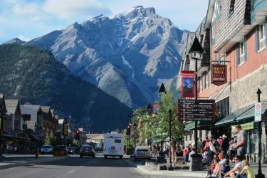Centre-ville de Banff. - Stéphan SZEREMETA