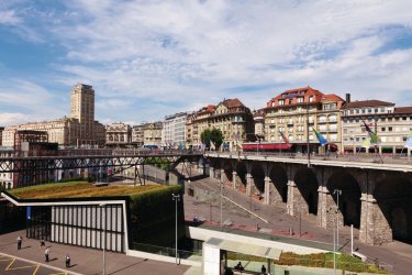 Le Flon vu depuis la place de l'Europe. Philippe GUERSAN - Author's Image