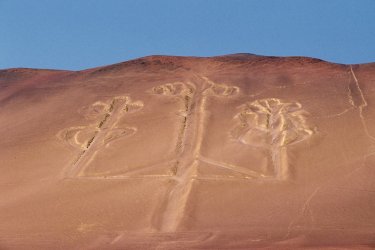 Candélabre de Paracas. - Author's Image
