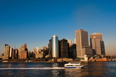 Vue de Lower Manhattan depuis le bateau de Staten Island. - Author's Image