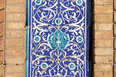 Détail architectural de la madrasa Islam Khodja. - Jeff Jones - Iconotec