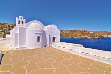Panaghia Chrysopigi sur l'île de Sifnos. saiko3p