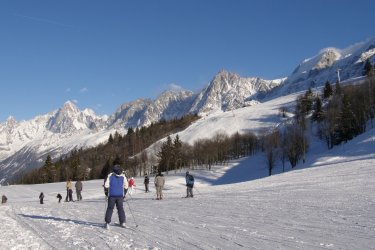 Le domaine skiable des Houches près du massif du Mont-Blanc - Marité74 - Fotolia