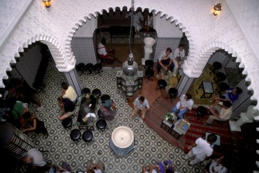 Café dans la médina de Tétouan. - Author's Image