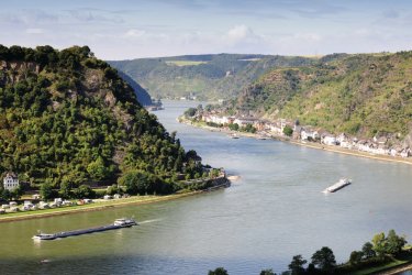 Vue sur Sankt Goar depuis le Rhin. - Ina PETERS - iStockphoto