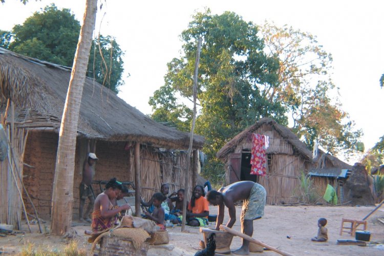 Scène de la vie quotidienne le long de la Manambolo, Bekopaka