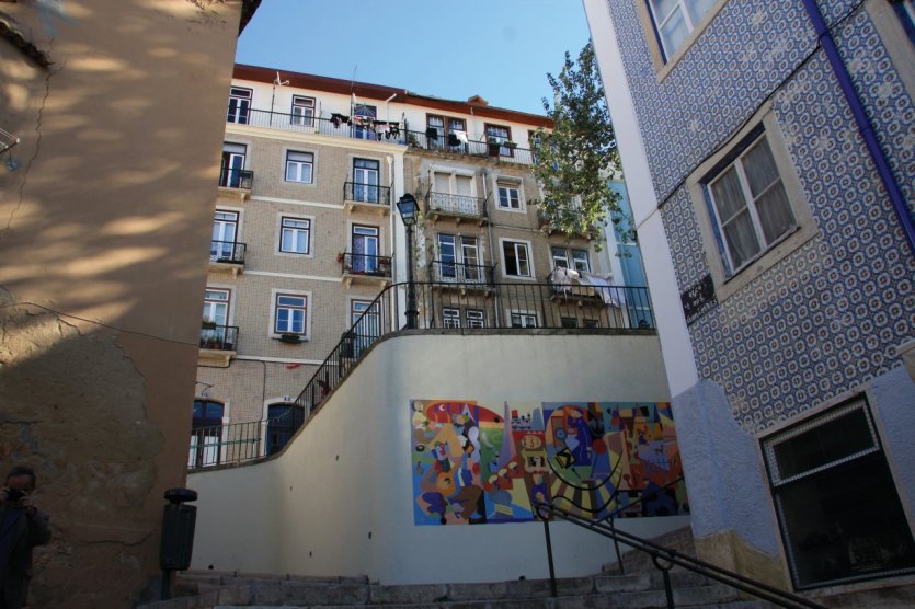 <p>Immeubles dans le quartier de la Mouraria</p>