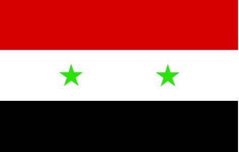 Drapeau Syrie.