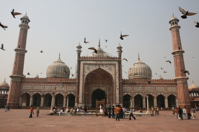 La mosquée Jama Masjid est la plus grande d'Inde.