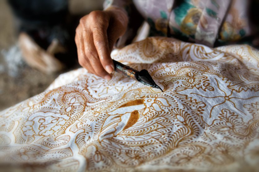 <p>Confection de batik.</p>