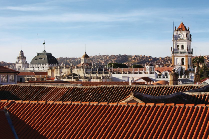 Les toits de la ville de Sucre.