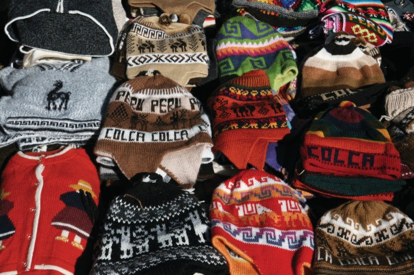 <p>Bonnets péruviens.</p>