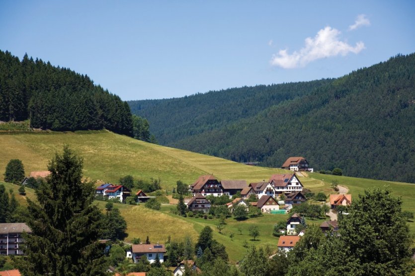 La petite station d'altitude de Baiersbronn.