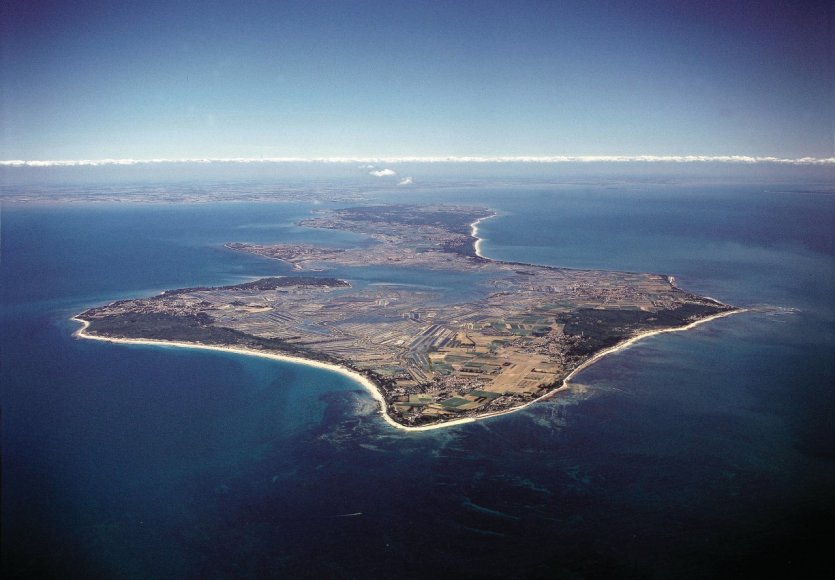 Vue aérienne de l'île de Ré