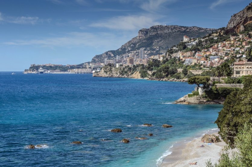 Vue sur Monaco depuis Roquebrune-Cap-Martin.