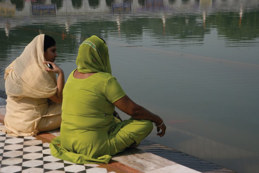 Le temple Sikh Gurdwara Bangla Sahib.
