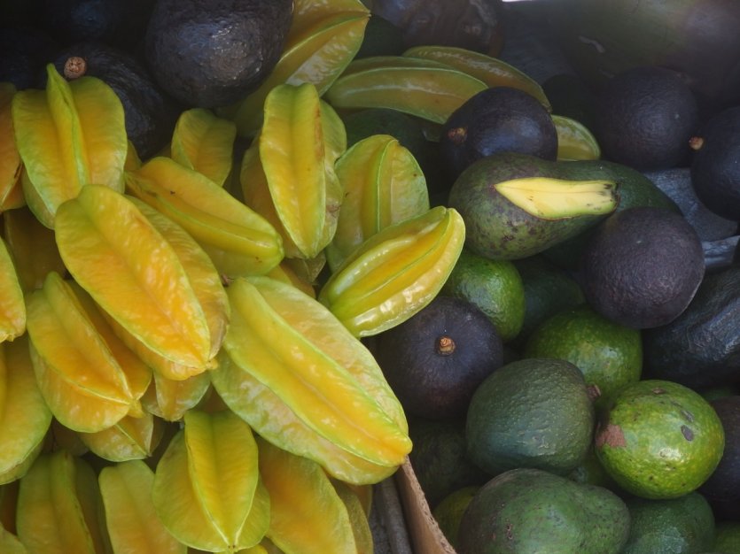 <p>Fruits sur le marché de Kona.</p>