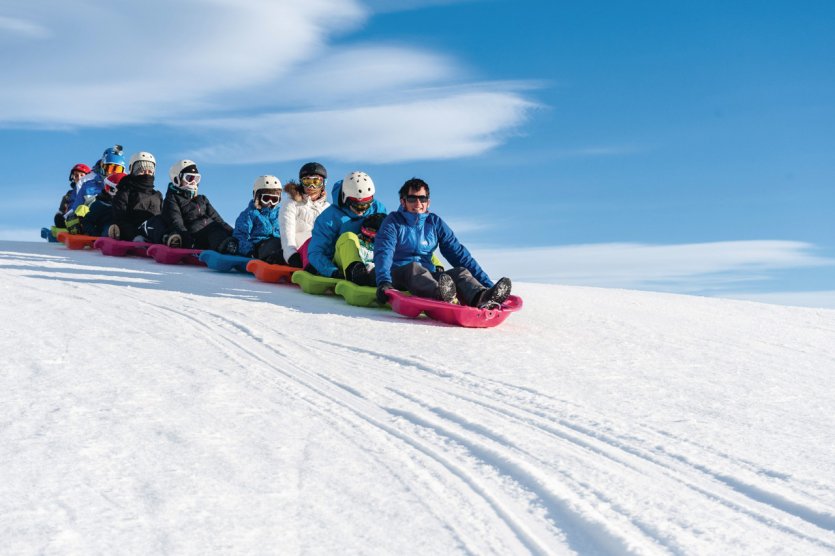 Descente en luge, Les Angles.