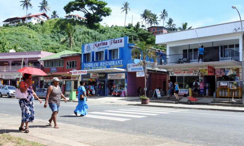 La ville de Savusavu. La ville de Savusavu.
