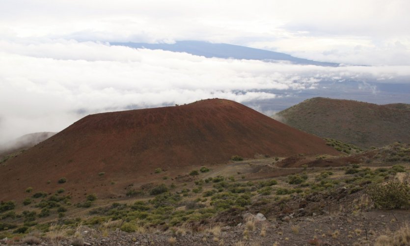 Route sur le Mauna Kea. Route sur le Mauna Kea.