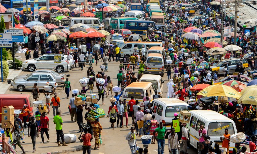 Les rues animées de Kumasi. Les rues animées de Kumasi.