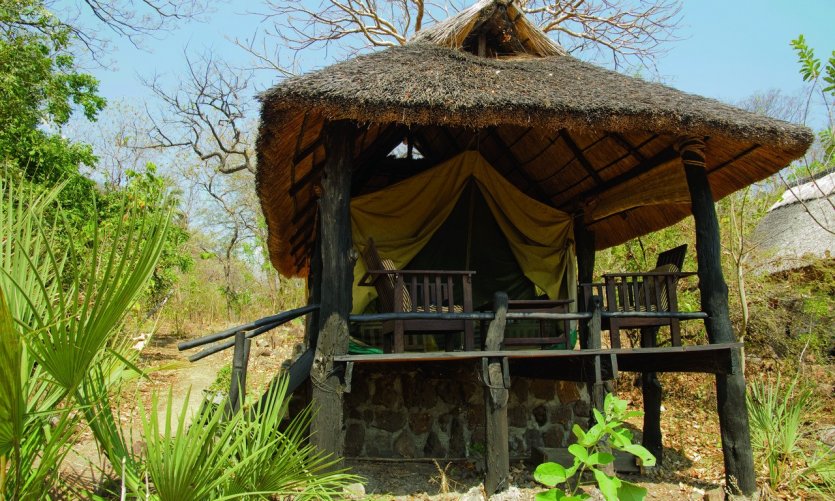 Tente du parc national de Gorongosa. Tente du parc national de Gorongosa.