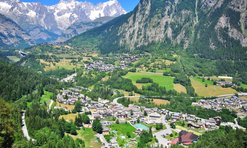 Paysage vers Courmayeur. Paysage vers Courmayeur.
