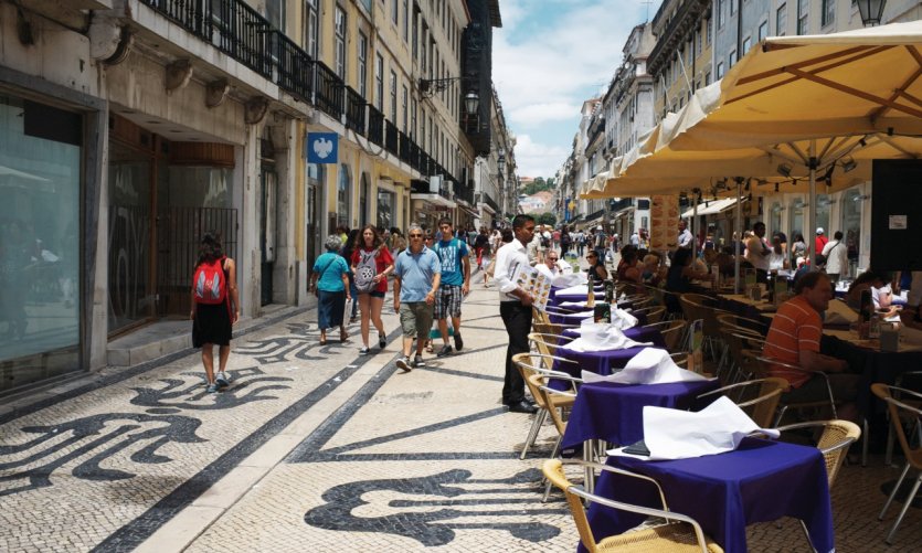 Rua Augusta, Lisbonne. Rua Augusta, Lisbonne.