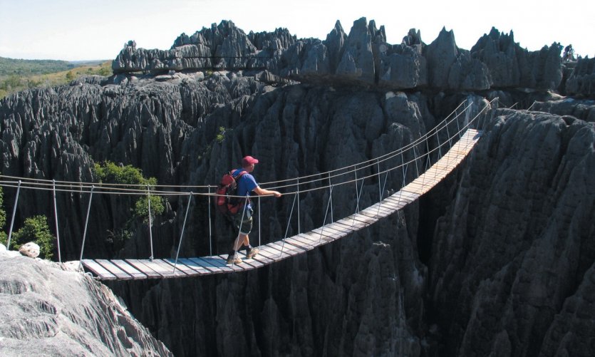 <p>Great Tsingy of Bemaraha, better not to look down!</p> <p>Great Tsingy of Bemaraha, better not to look down!</p>