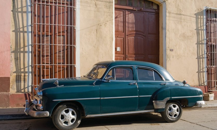 Voiture ancienne dans les rues de Trinidad. Voiture ancienne dans les rues de Trinidad.