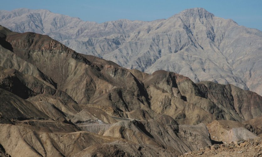 Montañas áridas de la región de Nazca. Montañas áridas de la región de Nazca.