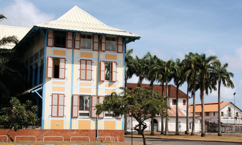 <p>Quartier colonial de Cayenne.</p> <p>Quartier colonial de Cayenne.</p>