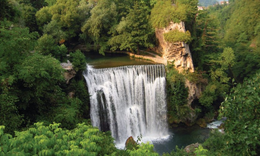 Cascadas en Jajce. Cascadas en Jajce.