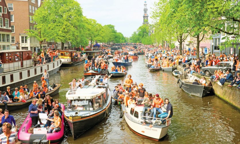 La fête du Roi à Amsterdam. La fête du Roi à Amsterdam.