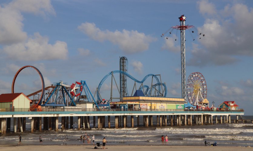 Galveston et son fameux pier. Galveston et son fameux pier.